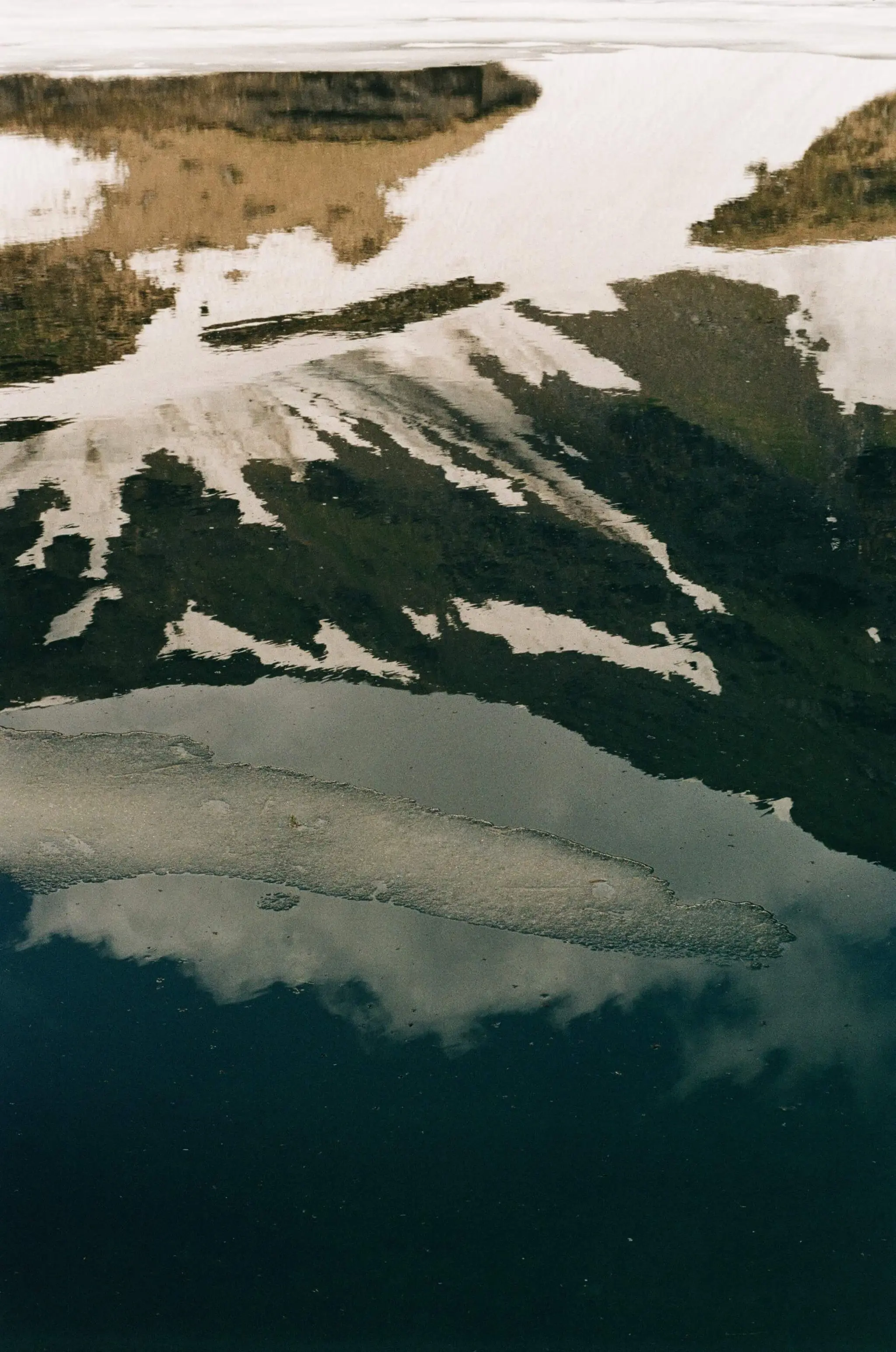 Mirror-like surfaces on the way up., Schilthorn, Switzerland, 2024