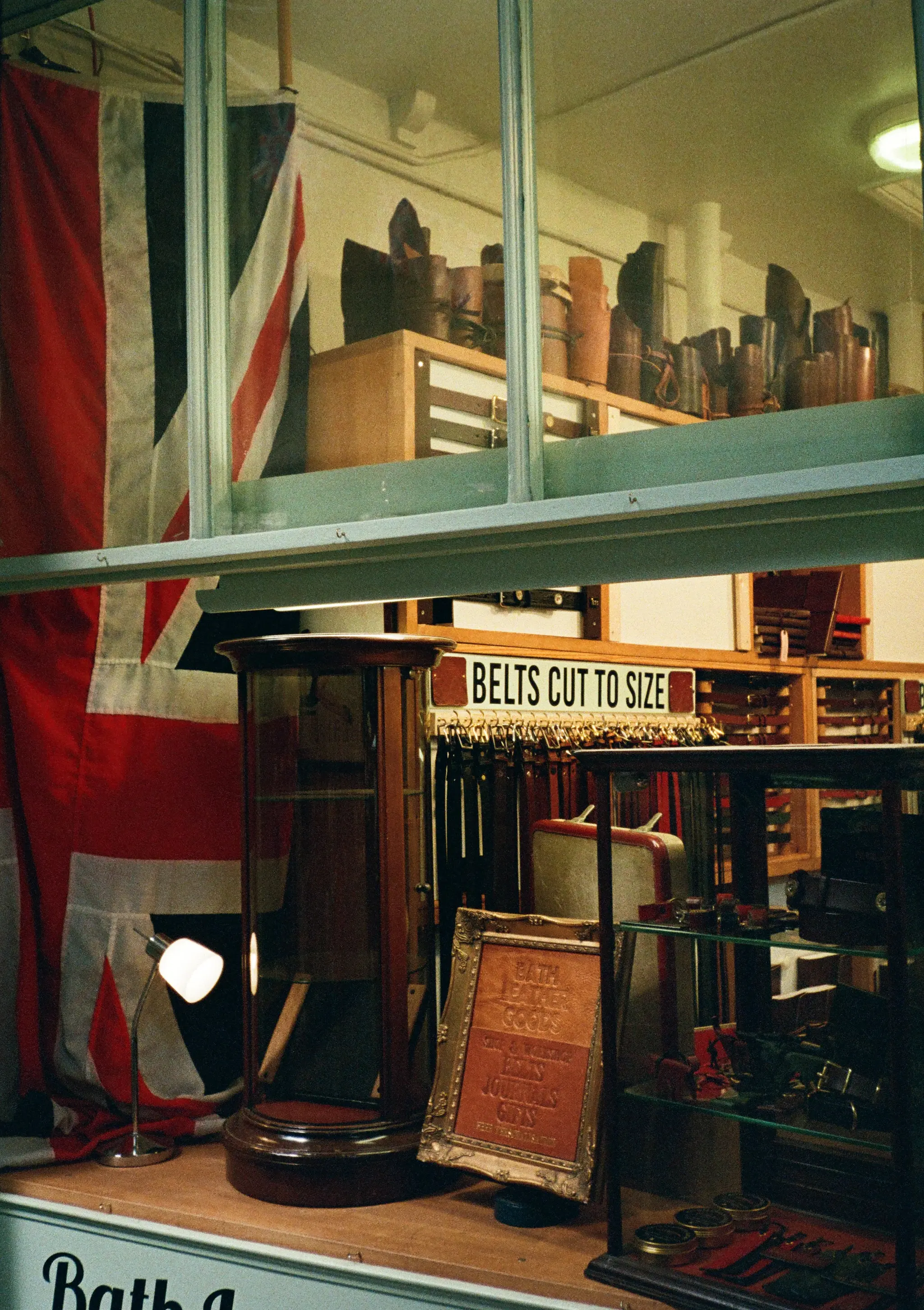 Belts cut to size, Bath Guildhall Market, 2025