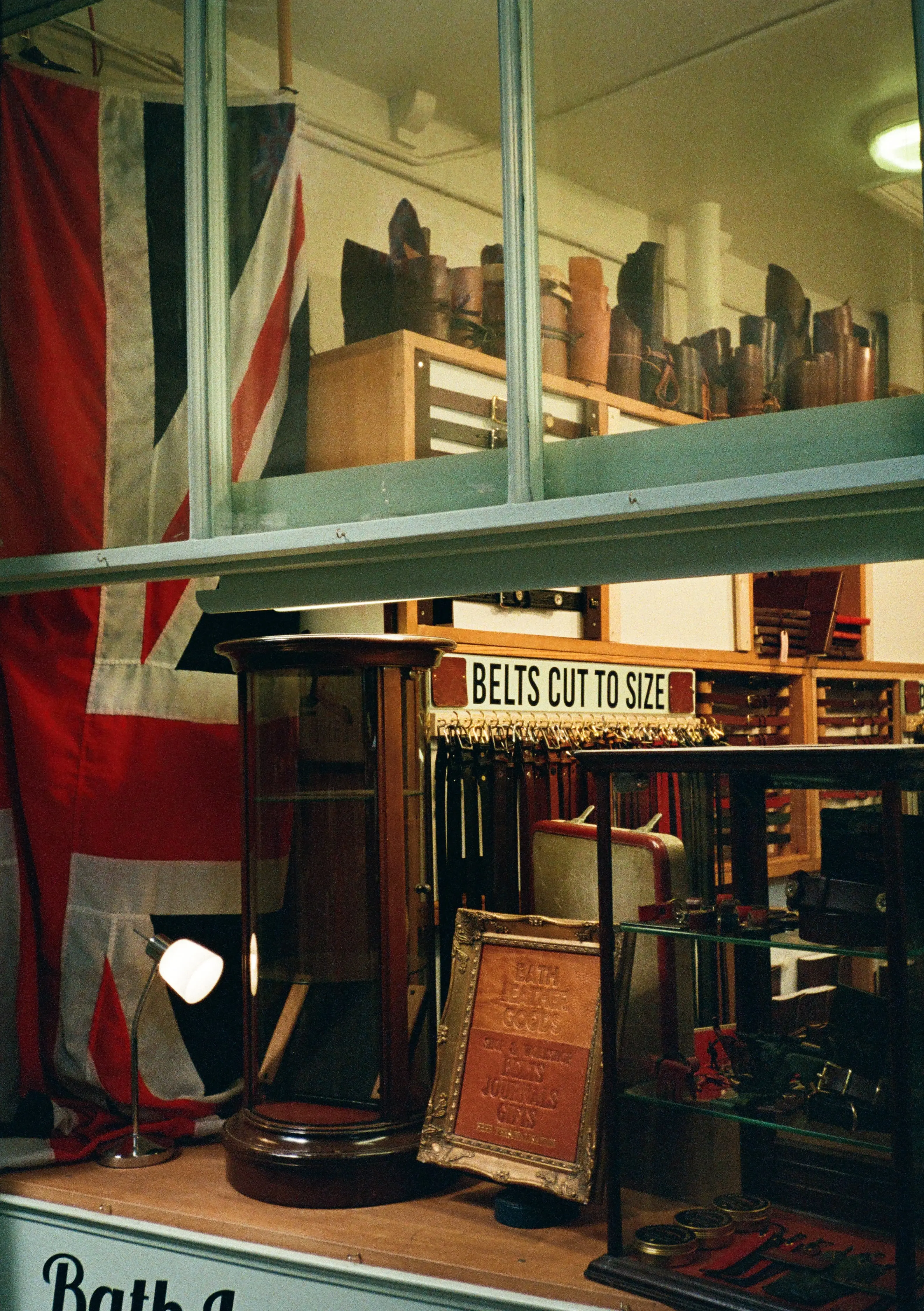 Belts cut to size, Bath Guildhall Market, 2025